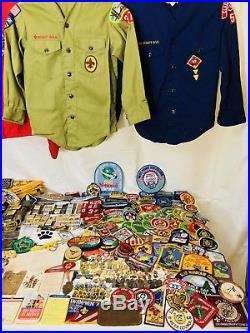 1,219PC Vintage-Now BSA Boy Scouts LOT Patches Pins Jamboree Council 30s-00s