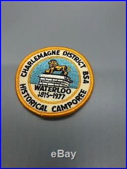 11 Vintage BSA Boy Scout Patch Lot Waterloo Bicentennial Award AFB Olympics