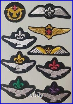 14 Air Scout Nigeria wing patch lot & beret badges