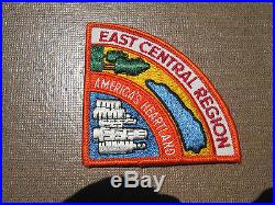 (14) Boy Scout National Jamboree & East Central Region ASSORTED PATCHES. MINT