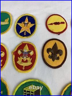 14 Different Vintage Mid to Late 1970's Boy Scout BSA Rank Patches