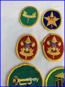 14 Different Vintage Mid to Late 1970's Boy Scout BSA Rank Patches