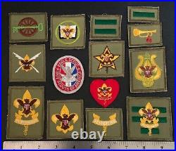 14 VTG BOY SCOUT Rank & Position PATCHES BSA First Second Class Star Life Eagle+