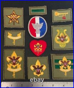 14 VTG BOY SCOUT Rank & Position PATCHES BSA First Second Class Star Life Eagle+