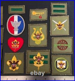 14 VTG BOY SCOUT Rank & Position PATCHES BSA First Second Class Star Life Eagle+