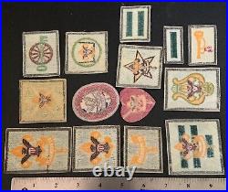 14 VTG BOY SCOUT Rank & Position PATCHES BSA First Second Class Star Life Eagle+