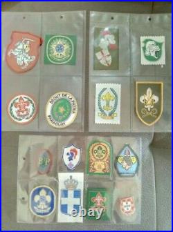 16 x Foreign Boy Scout highest advancement award badges vintage patch lot