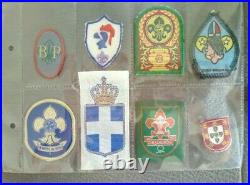 16 x Foreign Boy Scout highest advancement award badges vintage patch lot