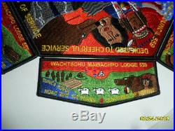 160 PATCHES 10 SETS NOAC 2015 Boy Scout Patches Lodge 559 Wachtschu Mawachpo
