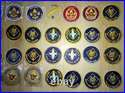 160 x BSA different position patches official and private scout badge lot