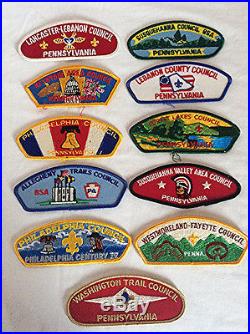170 VINTAGE Boy Scout Council patches BSA flap PATCH