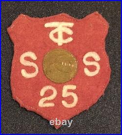 1920-30s Early Felt Camp Patch TC CT SS 25 Unknown Camp #1