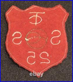 1920-30s Early Felt Camp Patch TC CT SS 25 Unknown Camp #1