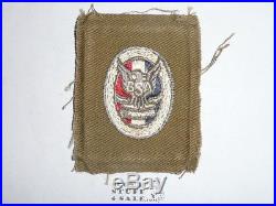 1920's Boy Scout Eagle Scout Type 1 Rank Patch with Rare Seal on Back
