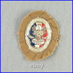 1924 1932 Eagle Scout Rank Patch Partially Cut To Round Type 2 MA240