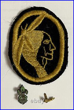 1930's Owasippe Scout Reservation Camper Patch Felt Style & Lapel Pins BSA Camp