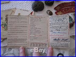 1930s 40s BROOKLYN NY BOY SCOUT MEMBER CARDS PATCHES BOLO SLIDE & MORE