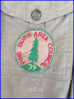1930s BOY SCOUT UNIFORM Shirt & Pants, Pine Burr Area Patch & Biloxi MS Patch