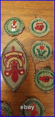 1930s Boy Scouts UK King Scout Printed War Issue Highest Award More Lot Of 14