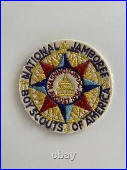 1935 BSA Boy Scouts of America National Jamboree Round Felt Pocket Patch VTG 30s