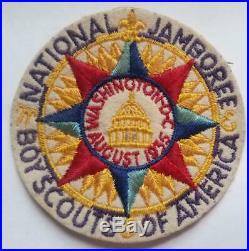 1935 Boy Scout National Jamboree Washington DC Embroidered Patch round3 Vintage