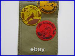 1937 1941 BSA California Camp Wolfboro Service Patrol Felt Patch Sash Patches