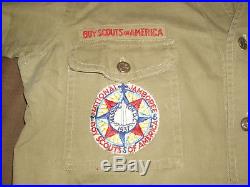1937 Boy Scout Shirt With Jamboree Patch eagle scout patch