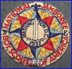 1937 National Boy Scout Jamboree Felt Pocket Patch #1 REAL! ORIGINAL! Jambo Jam