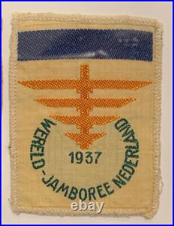 1937 World Jamboree Netherland Rare Delegate Patch Blue Bar Sub-camp