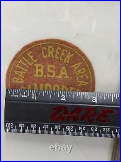 1938 Boy Scout Of America Patch Camporee Battle Creek Michigan Rare Boy Scout