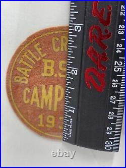 1938 Boy Scout Of America Patch Camporee Battle Creek Michigan Rare Boy Scout