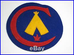 1940s 5 3/4 Firecrafter Felt Patch BSA Boy Scouts Jacket Vintage 6 Large