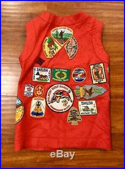 1940s-70s BSA Boy Scouts St Louis Region Vest with44 Patches Irondale Shiloh Medal