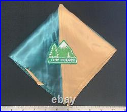 1940s CAMP McLOUGHLIN Boy Scout Felt PATCH ON NECKERCHIEF Crater Lake Council