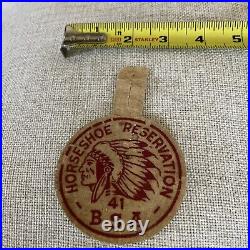 1941 BSA Boy Scout Horseshoe Reservation Felt Badge Patch