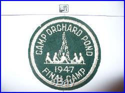 1947 Camp Orchard Pond, Felt Patch, Suwannee River Ccl, OA 239 Semialachee, pp, FL, GA