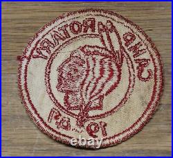 1947 Camp Rotary Patch Boy Scouts 3 BSA