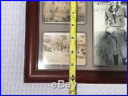 1947 FRANCE BOY SCOUTS WORLD JAMBOREE CARD PATCH PHOTOGRAPHS COLLECTION Framed