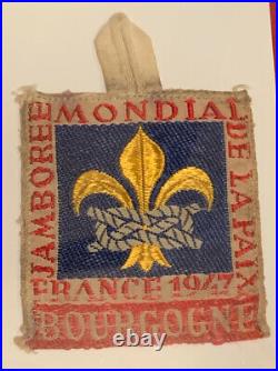 1947 World Jamboree Rare Delegate Patch Bourgogne Sub-camp