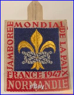 1947 World Jamboree Rare Delegate Patch Normandie Sub-camp