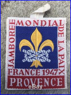 1947 World Jamboree Rare Delegate Patch Provence Sub-camp Perfect Condition