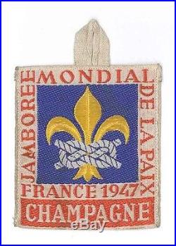 1947 World Scout Jamboree CHAMPAGNE Sub Camp OFFICIAL PARTICIPANTS Patch