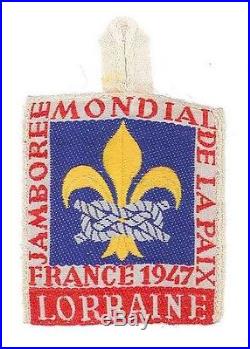 1947 World Scout Jamboree LORRAINE Sub Camp OFFICIAL PARTICIPANTS Patch