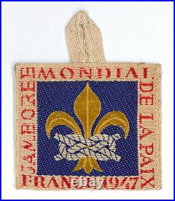 1947 World Scout Jamboree OFFICIAL STAFF PARTICIPANTS PATCH