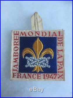 1947 world scout jamboree France STAFF badge patch Jamboree de la Paix