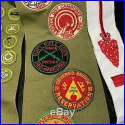 1949 1951 BSA Boy Scout Merit Patches Camporee Order of the Arrow Sash Seneca