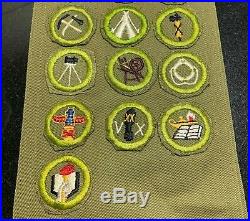 1949 1951 BSA Boy Scout Merit Patches Camporee Order of the Arrow Sash Seneca