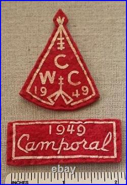 1949 CWC CENTRAL WASHINGTON COUNCIL Boy Scout Camp Camporal Felt PATCHES Segment