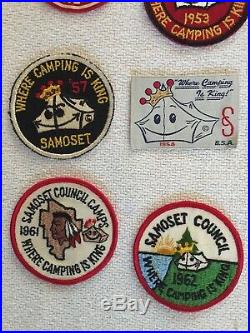 1950's-60's Boy Scouts of America Patches, Samoset Council Wisconsin