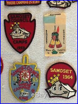 1950's-60's Boy Scouts of America Patches, Samoset Council Wisconsin